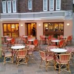 Italian wicker seating and custom made tables