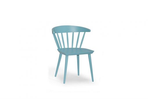 Berry wide dinning chair in bllue