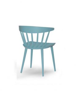 Berry wide dinning chair in blue