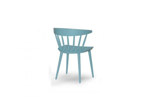 Berry wide dinning chair in blue