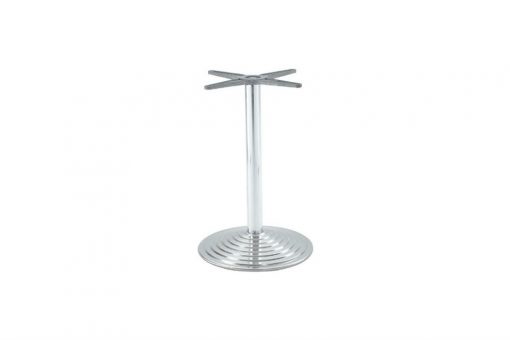 Step round with stainless steel table base