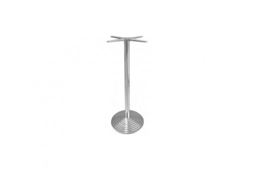 Step round high with stainless steel table base