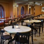 Bentwood chairs with custom marble table top