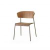 Lisa wood chair with armrests