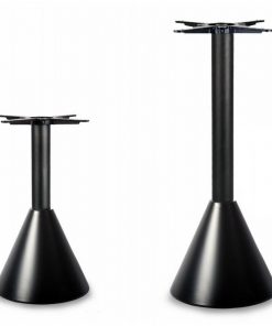 Conical table base